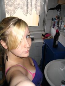 Young pigtailed babysitter